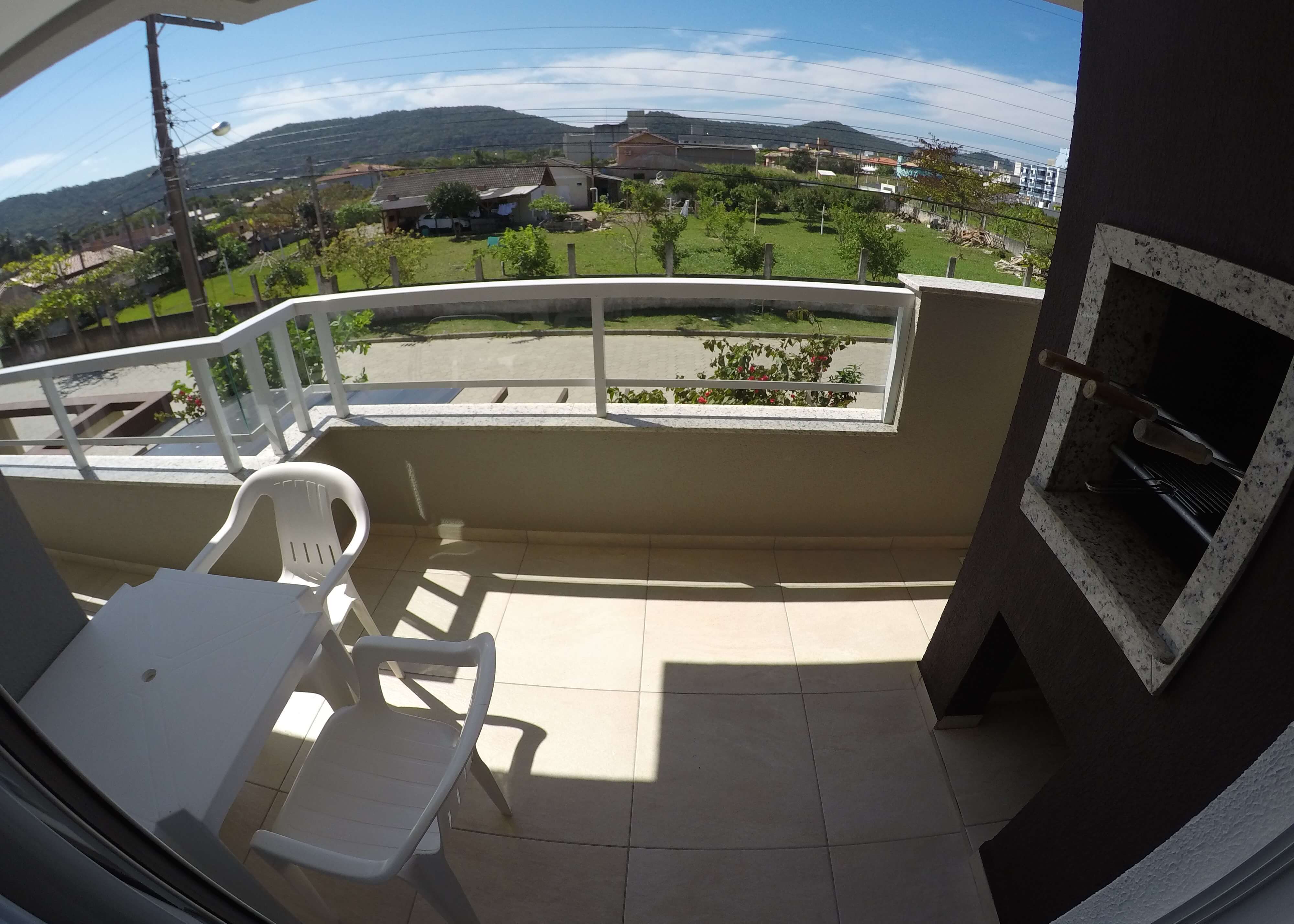 Foto da churrasqueira do apartamento de um quarto